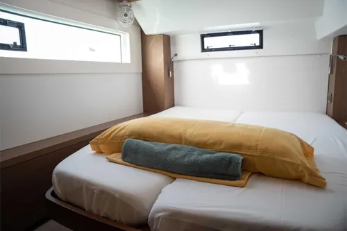 Interior cabin of a catamaran