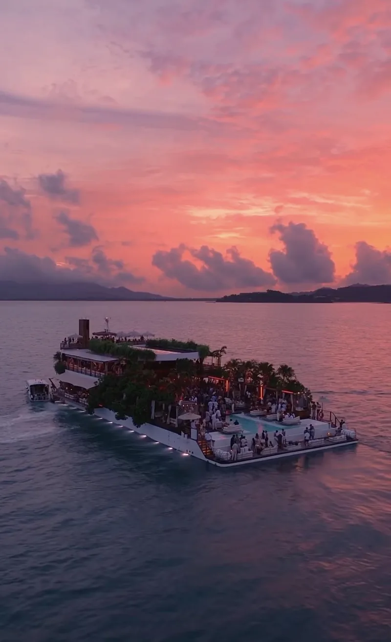 Sunset from Yona, out in the bay off Phuket